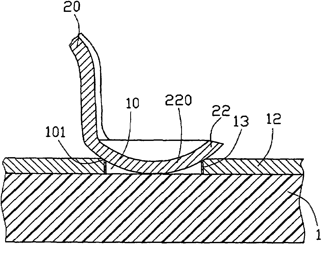 Electrical connector with contact