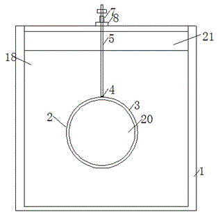 Device and method for testing buoyant force of buried pipeline