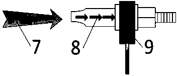 Device for packaging optical fiber grating temperature sensing probe on electric energy meter connecting terminal and integration temperature calibration method thereof