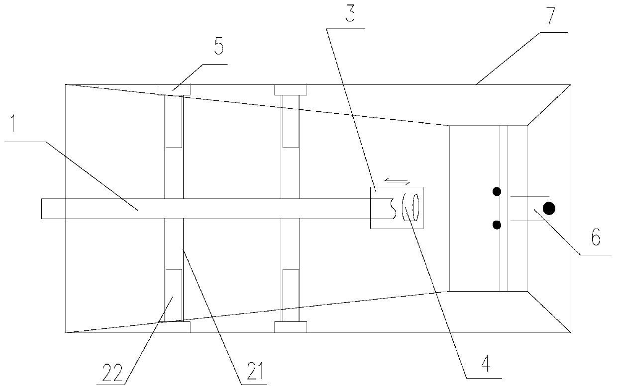 Auxiliary mounting device for prestressed steel strand penetrating end