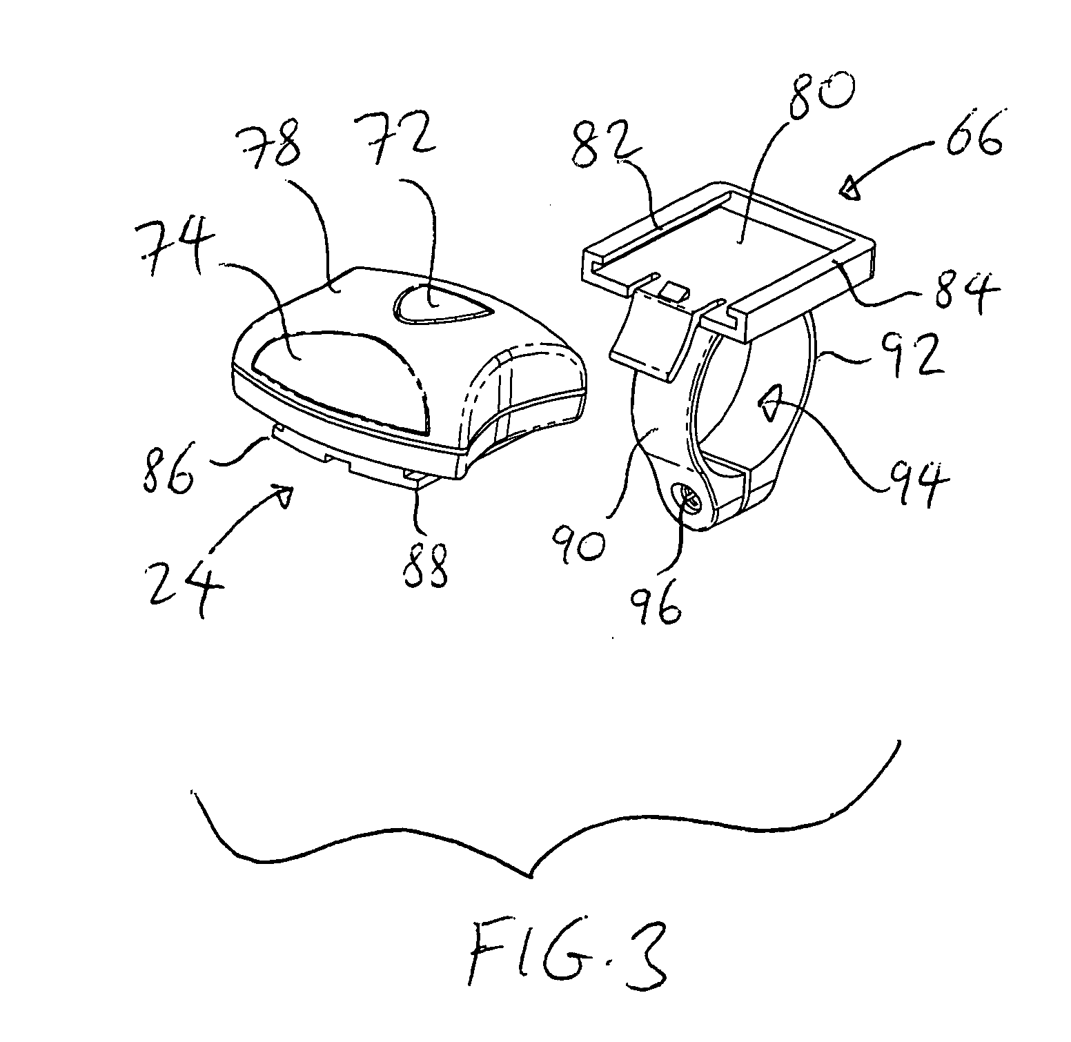 Motorcycle communication system with radar detector, and mounting assemblies therefor