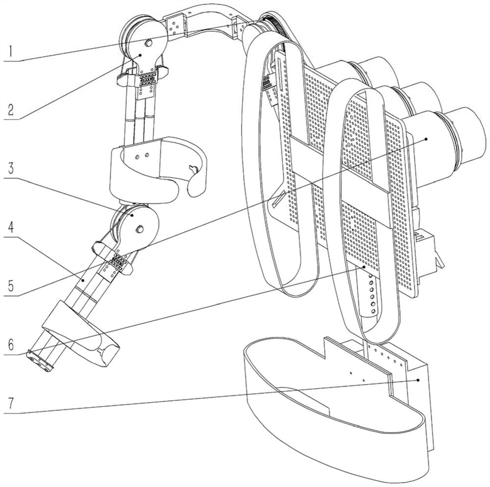 Bamboo-like structure of the upper limb exoskeleton device