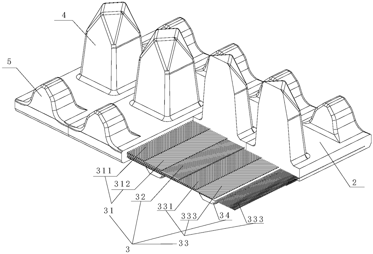 High-speed rubber track and high-speed rubber track pattern side rubber