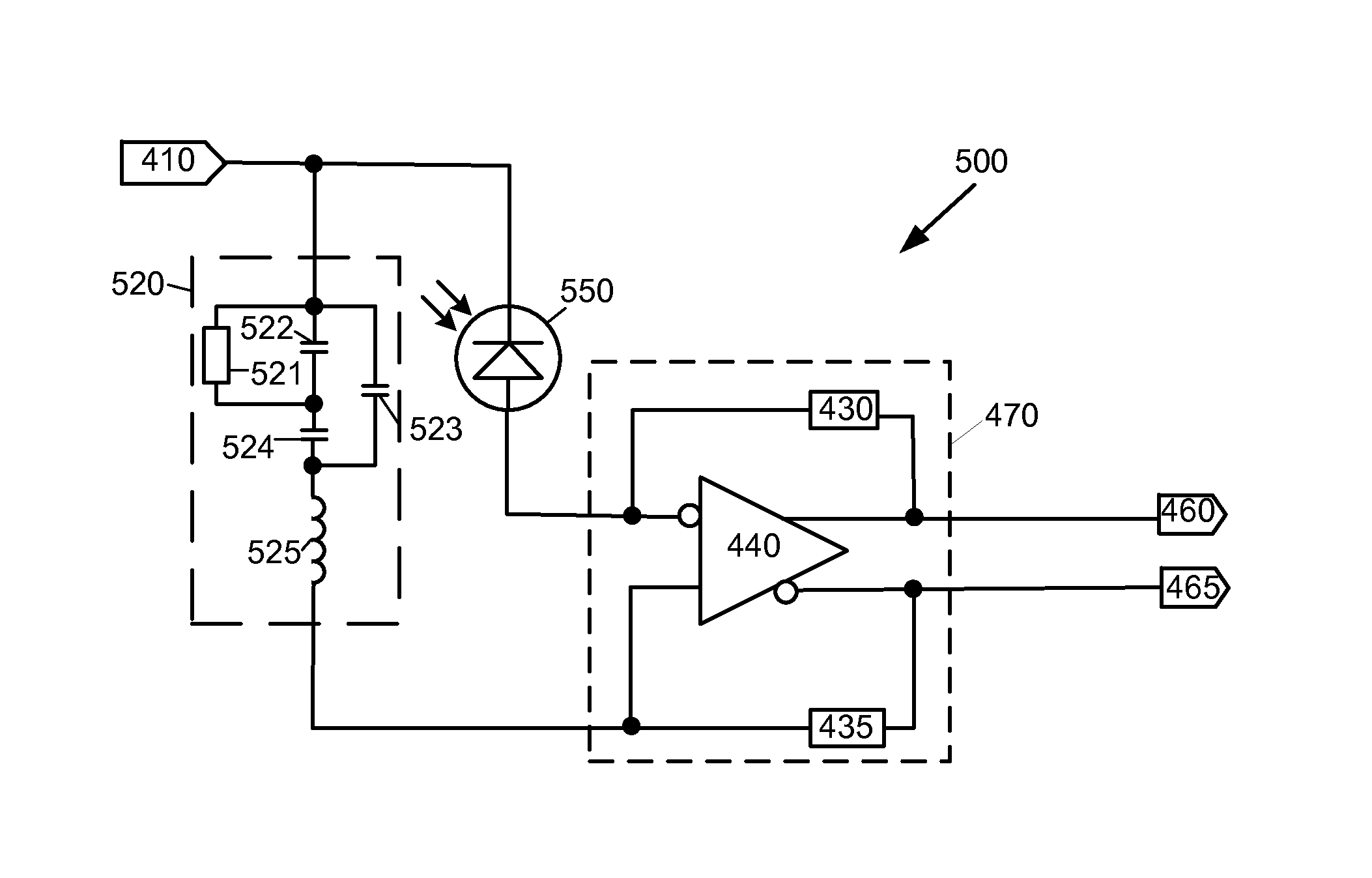 Differential Optical Receiver for Avalanche Photodiode and SiPM