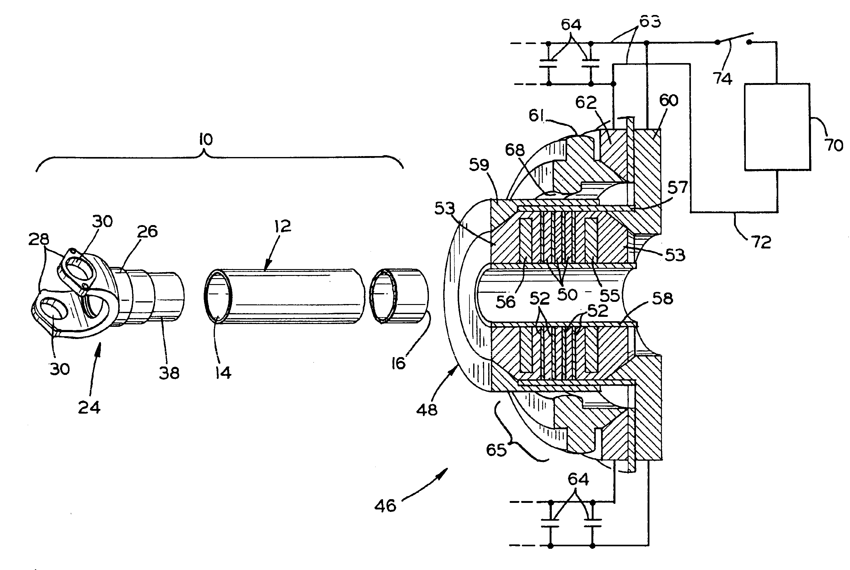 Method of magnetic pulse welding an end fitting to a driveshaft tube of a vehicular driveshaft