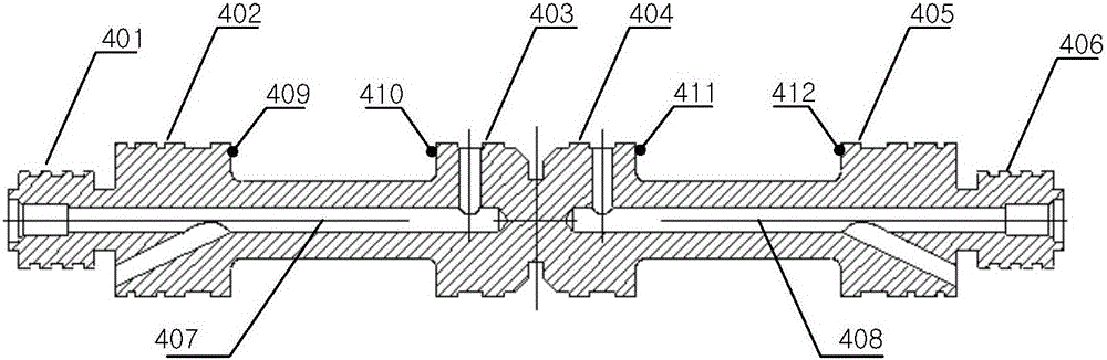 Multiple-step variable-cross-section slide valve pair for high-flow ...