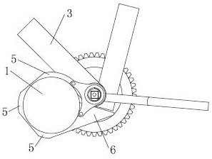 Bicycle with novel motor structure