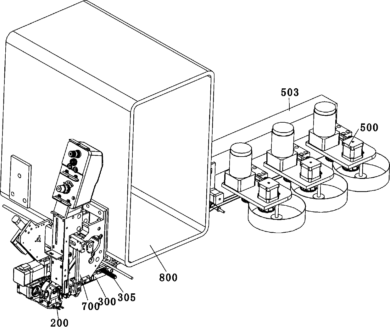 Multi-color or multi-specification bead output device