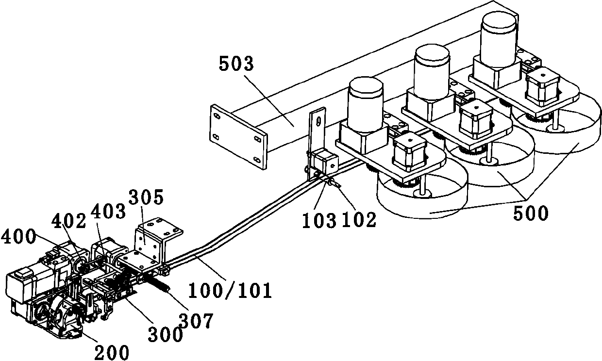 Multi-color or multi-specification bead output device