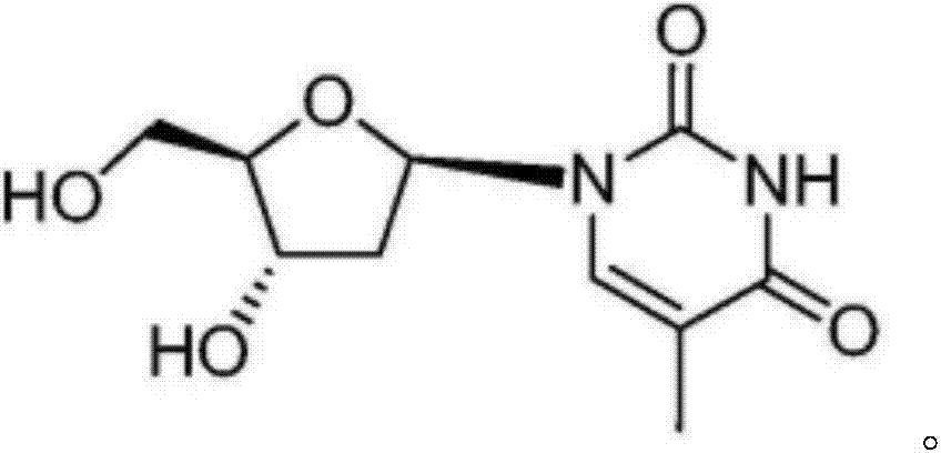 Synthetic method of beta-thymidine