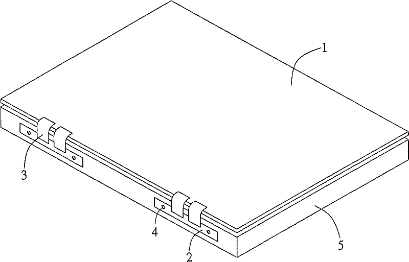 Flat display module with anti-vibration locking structure