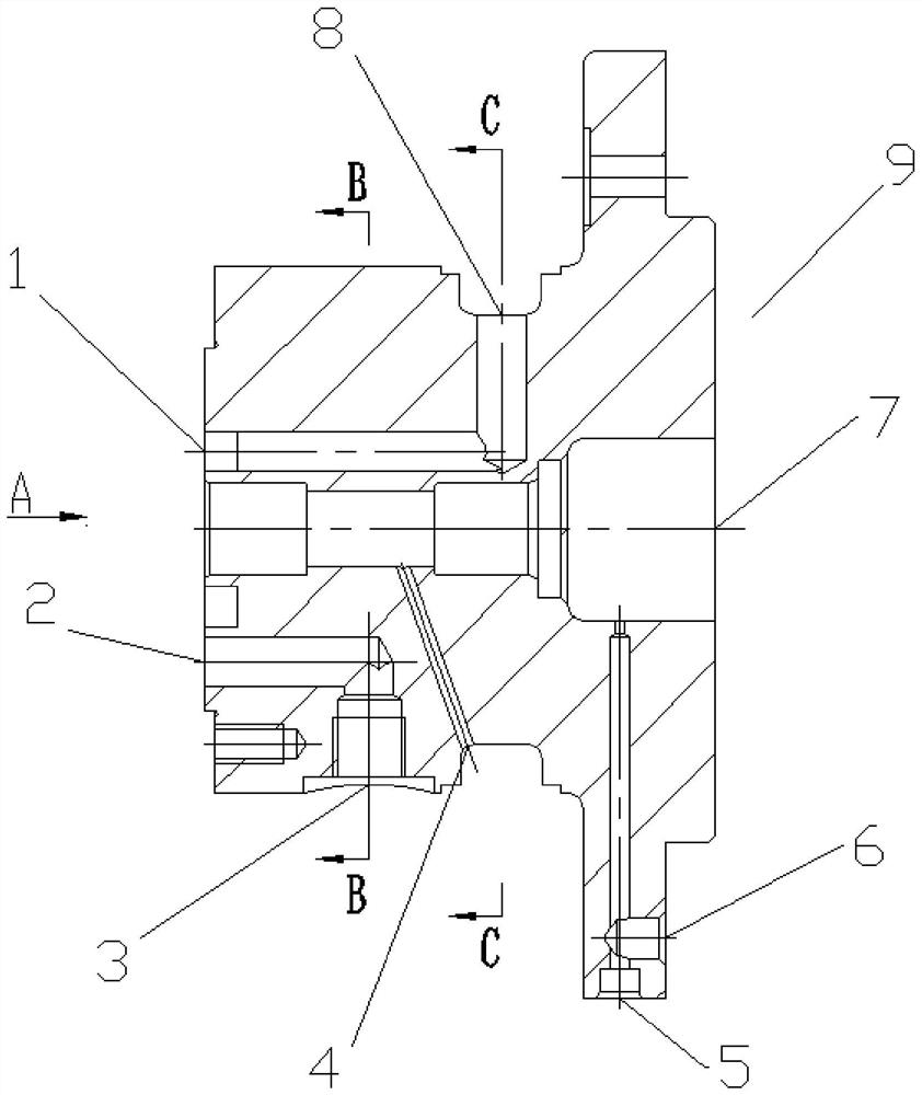 Pressure test device for diesel engine air distributor body