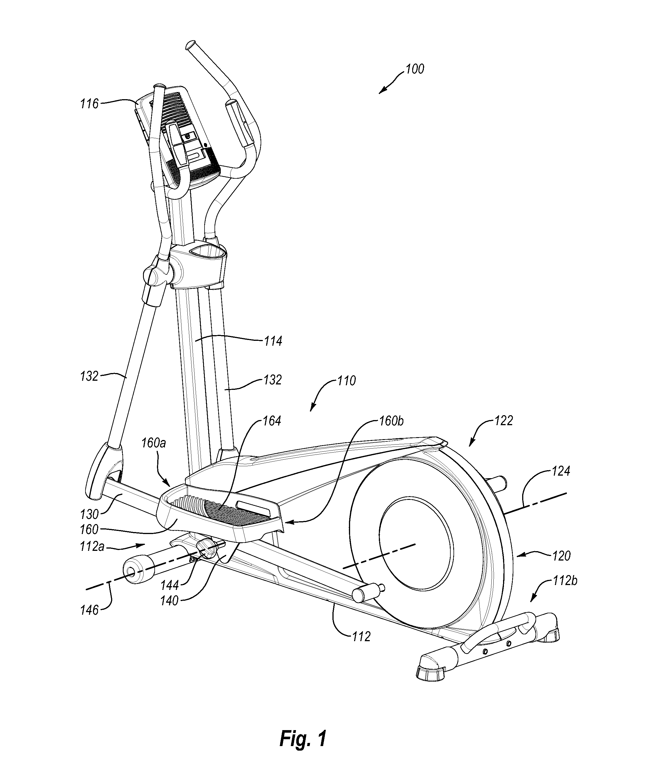 Exercise device with adjustable foot pad