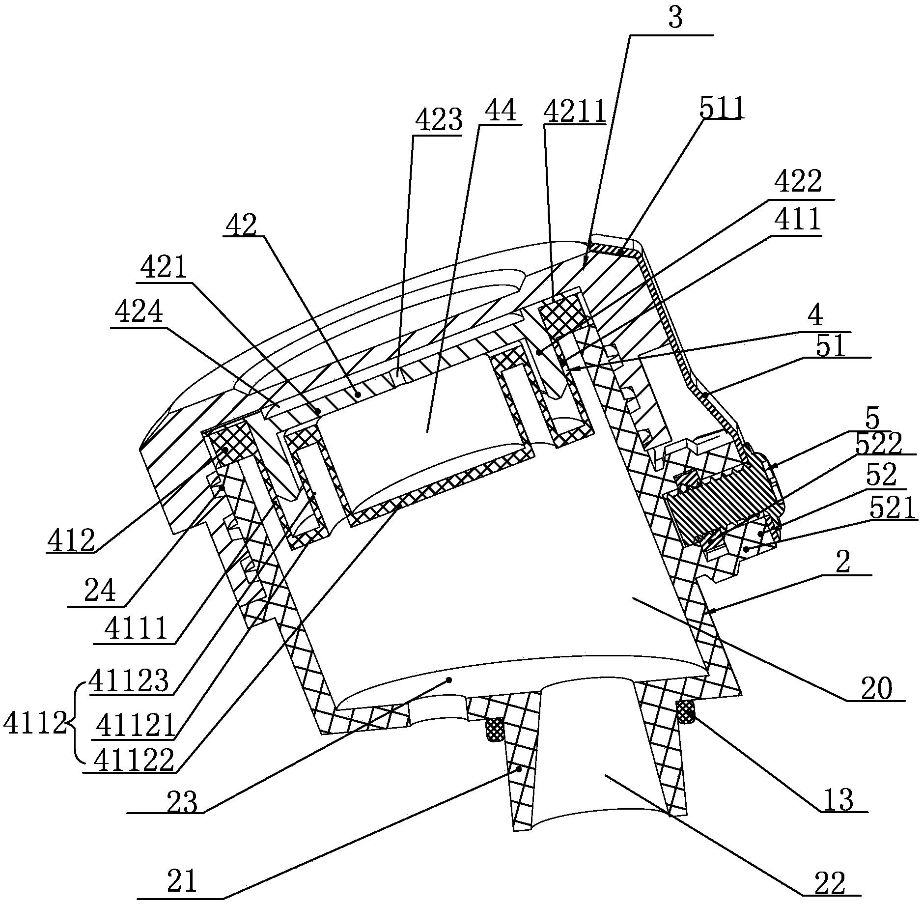 Plastic oil cup device for hydraulic braking device
