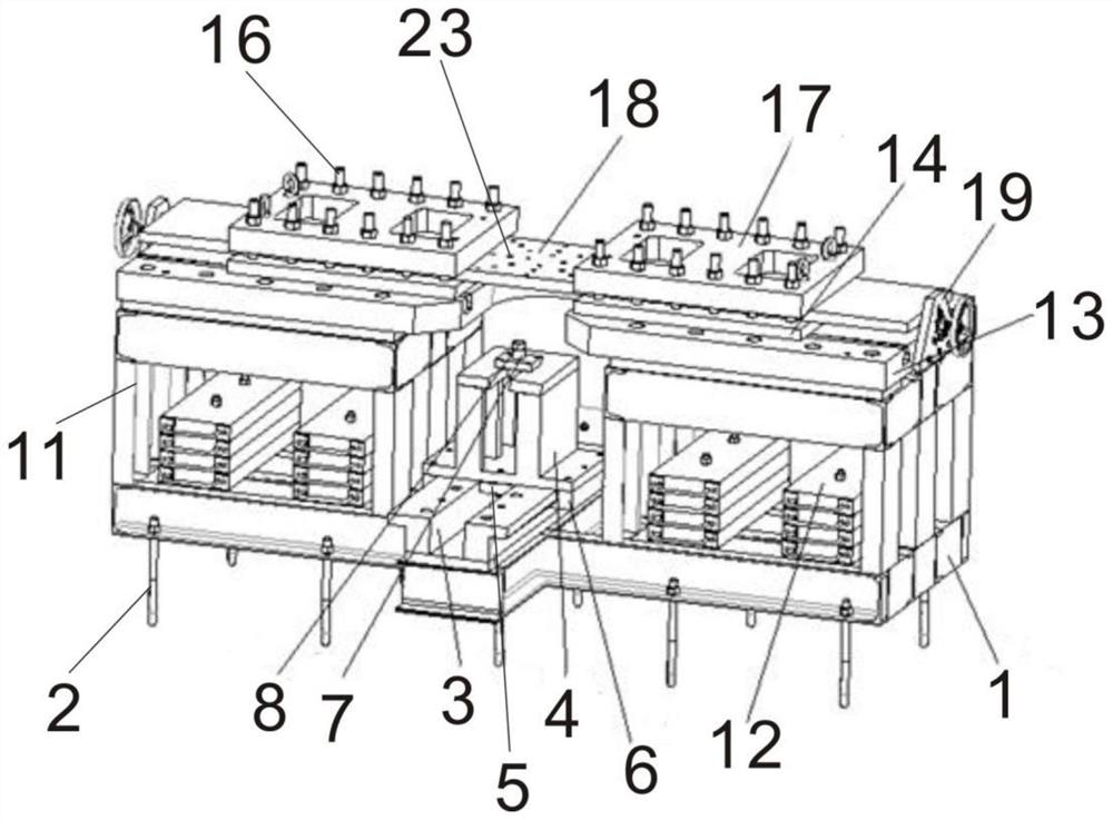 A heavy load vertical impact test equipment