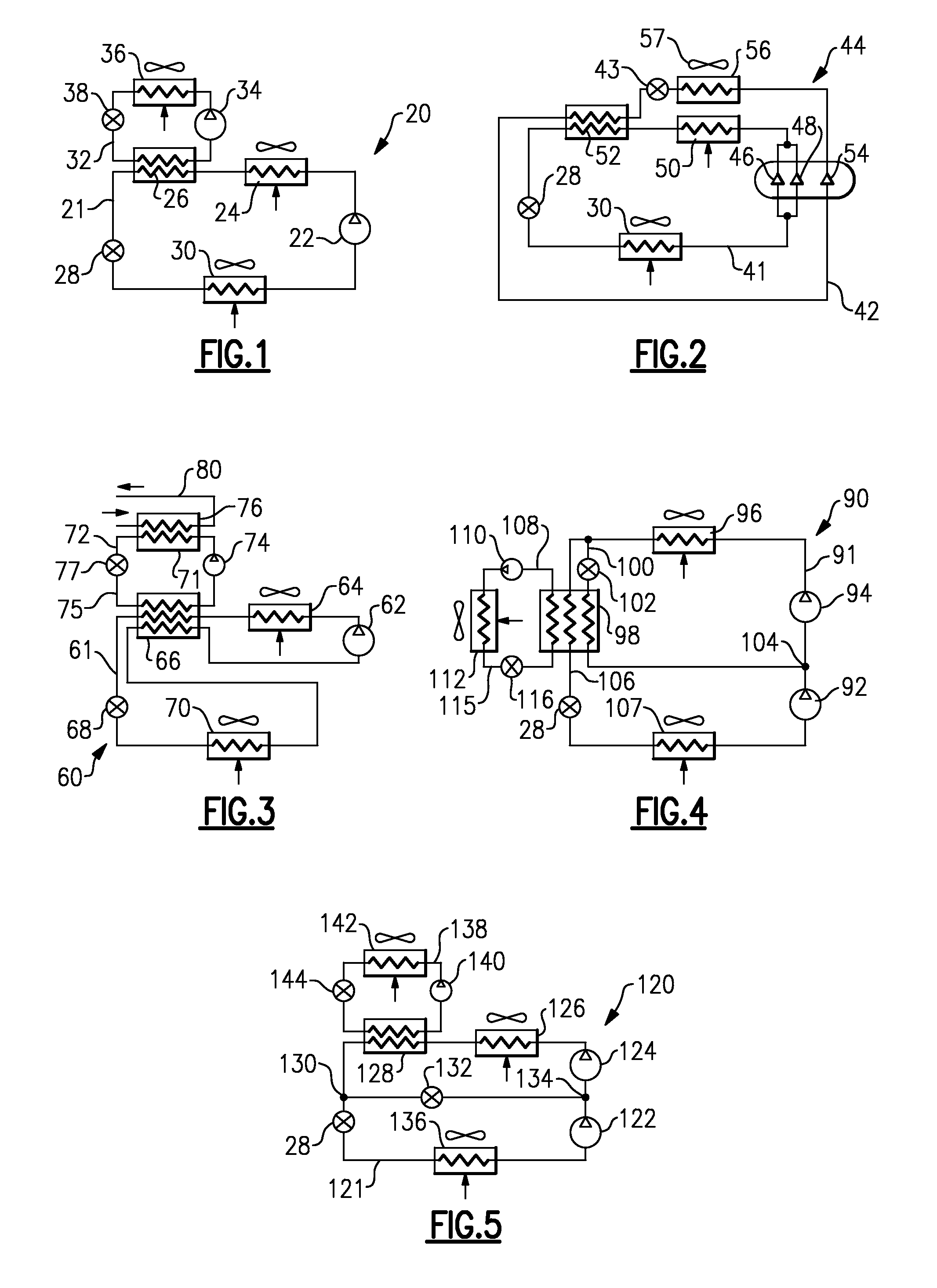Co2 refrigerant system with booster circuit