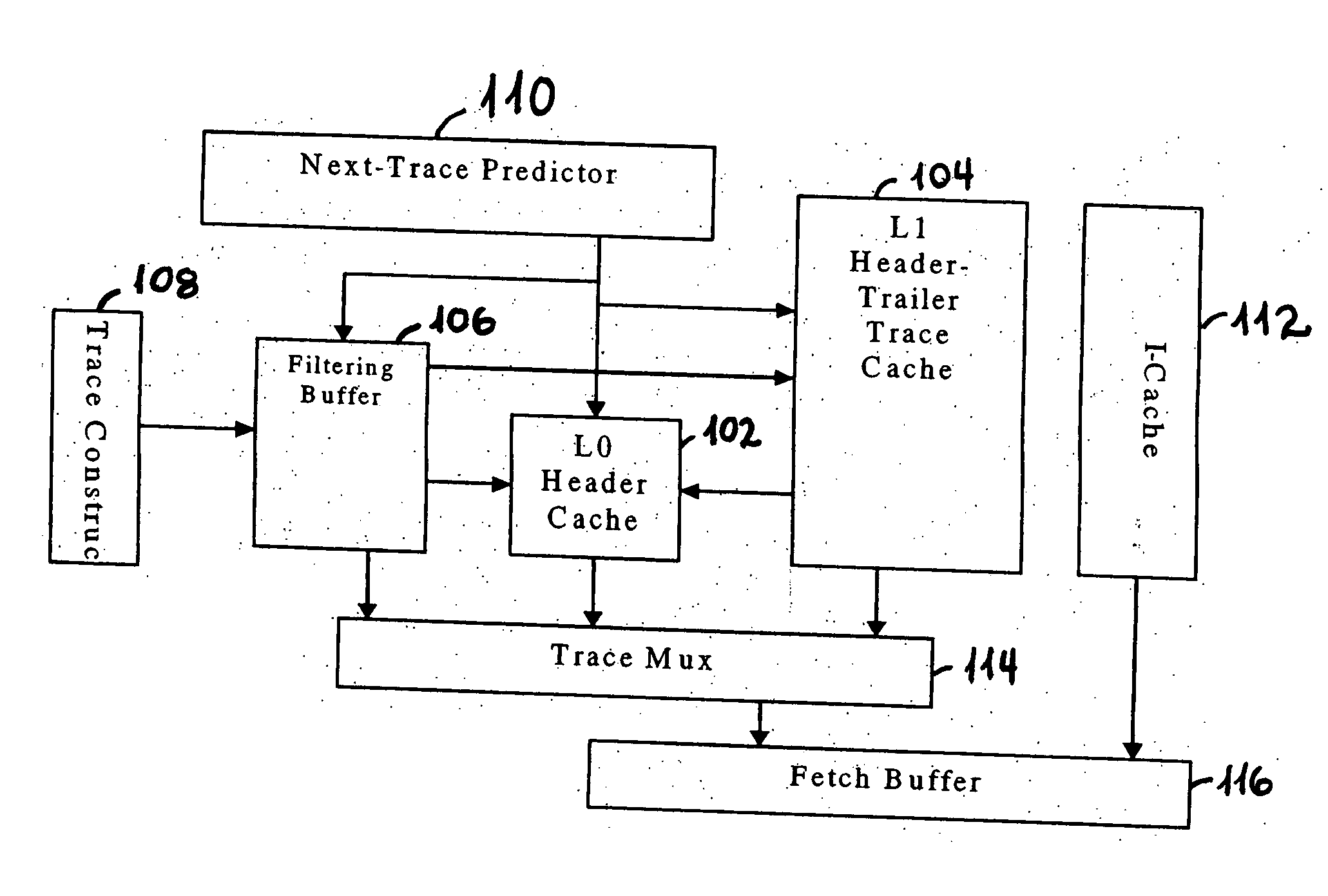 Method and apparatus for an efficient multi-path trace cache design