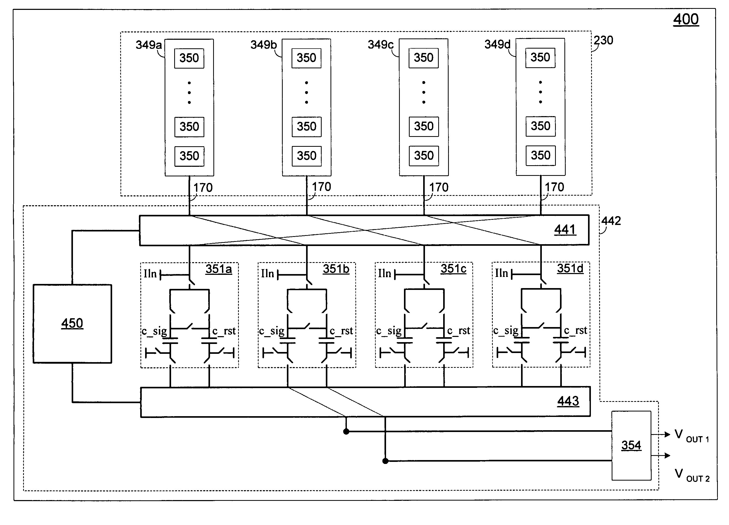 Method and apparatus employing dynamic element matching for reduction of column-wise fixed pattern noise in a solid state imaging sensor