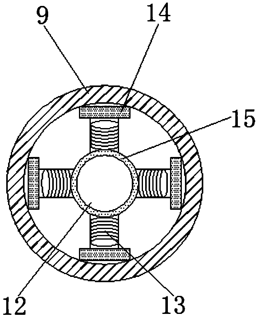 Mine exploding fixing installation device for facilitating palisade explosive installation
