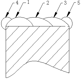Method for preventing overlaying sealing surface from cracking
