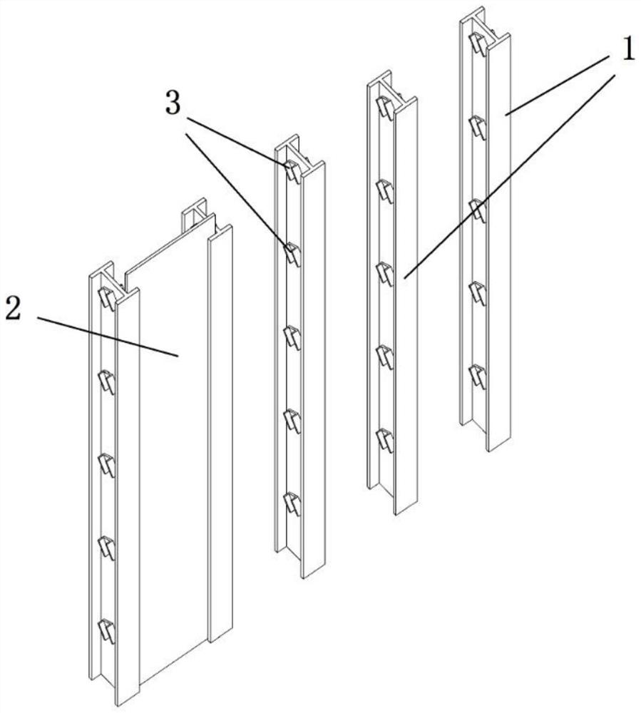 Simple shallow foundation pit support system and construction method