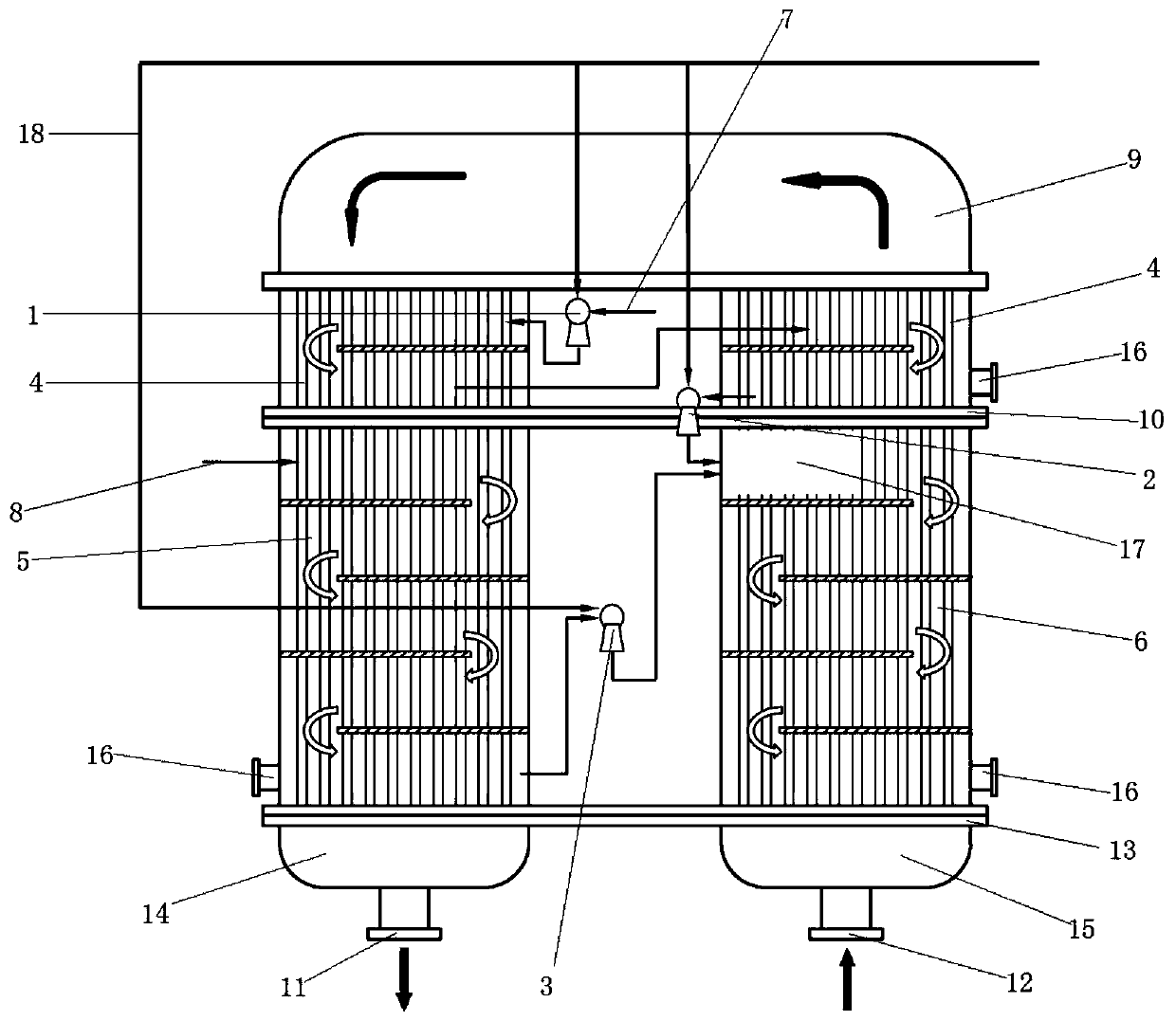 An air extraction system for a steam power plant