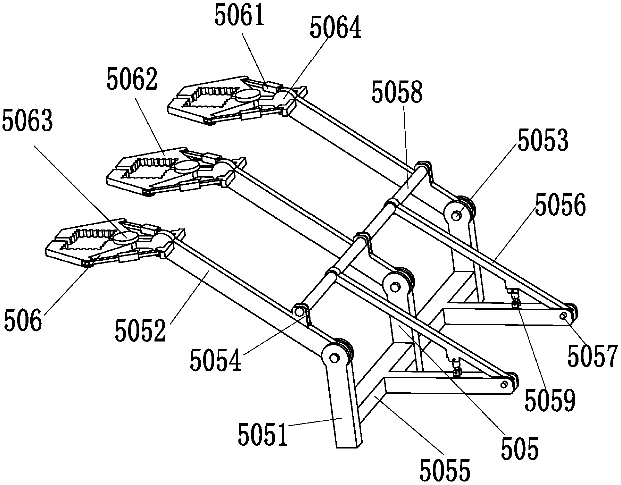 A fully automatic spraying mechanism for building walls that can adjust the spraying angle in real time