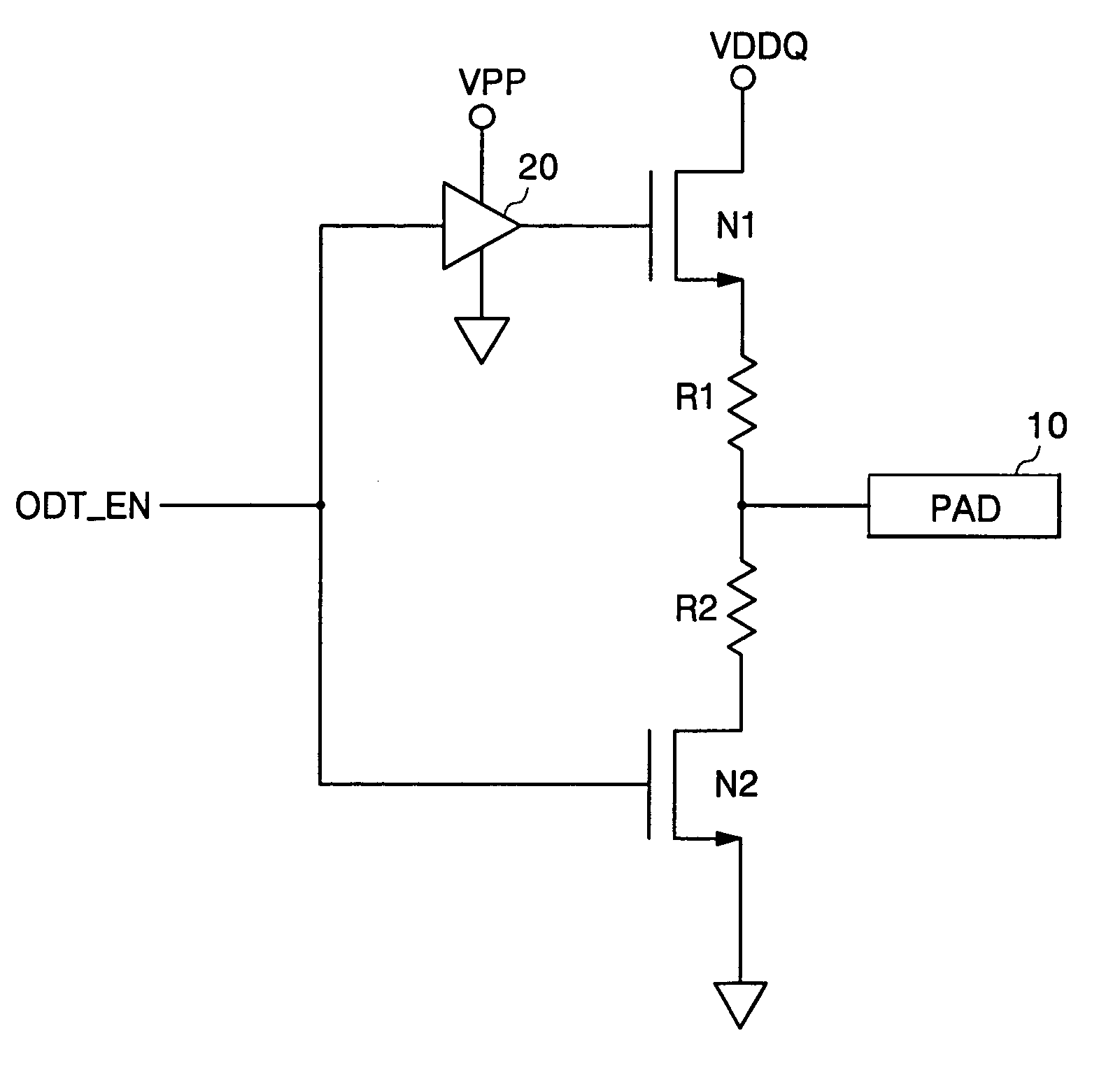 Semiconductor integrated circuit device and on-die termination circuit