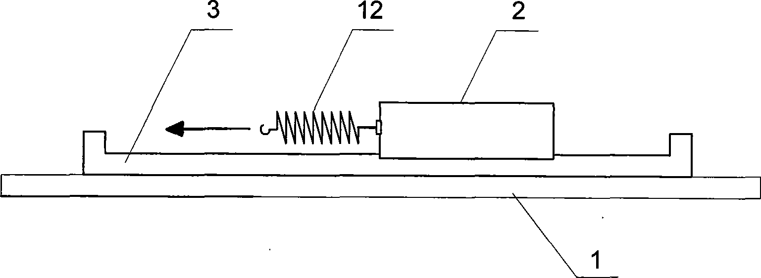 Device for measuring positioning force of magnetoelectric linear motor