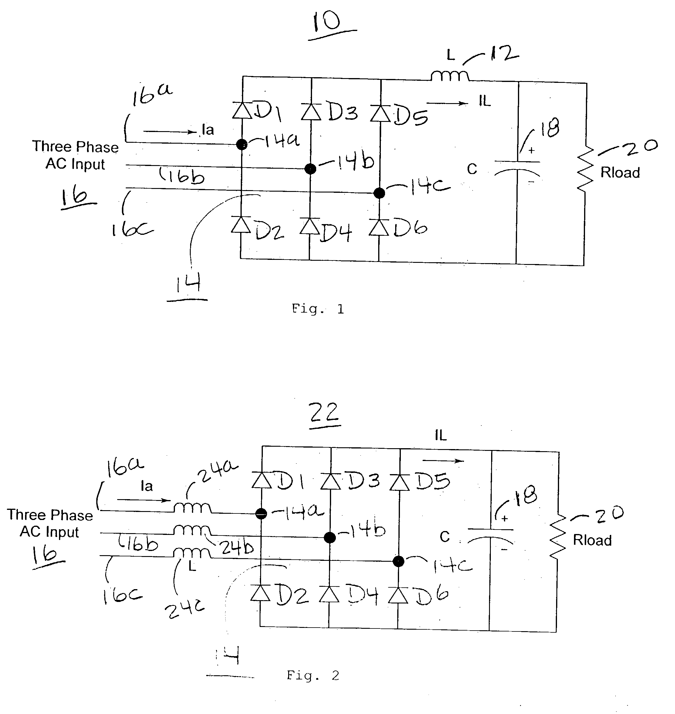 Low harmonic rectifier circuit