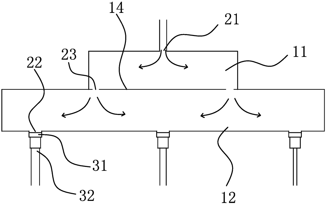 EGR gas inlet rail