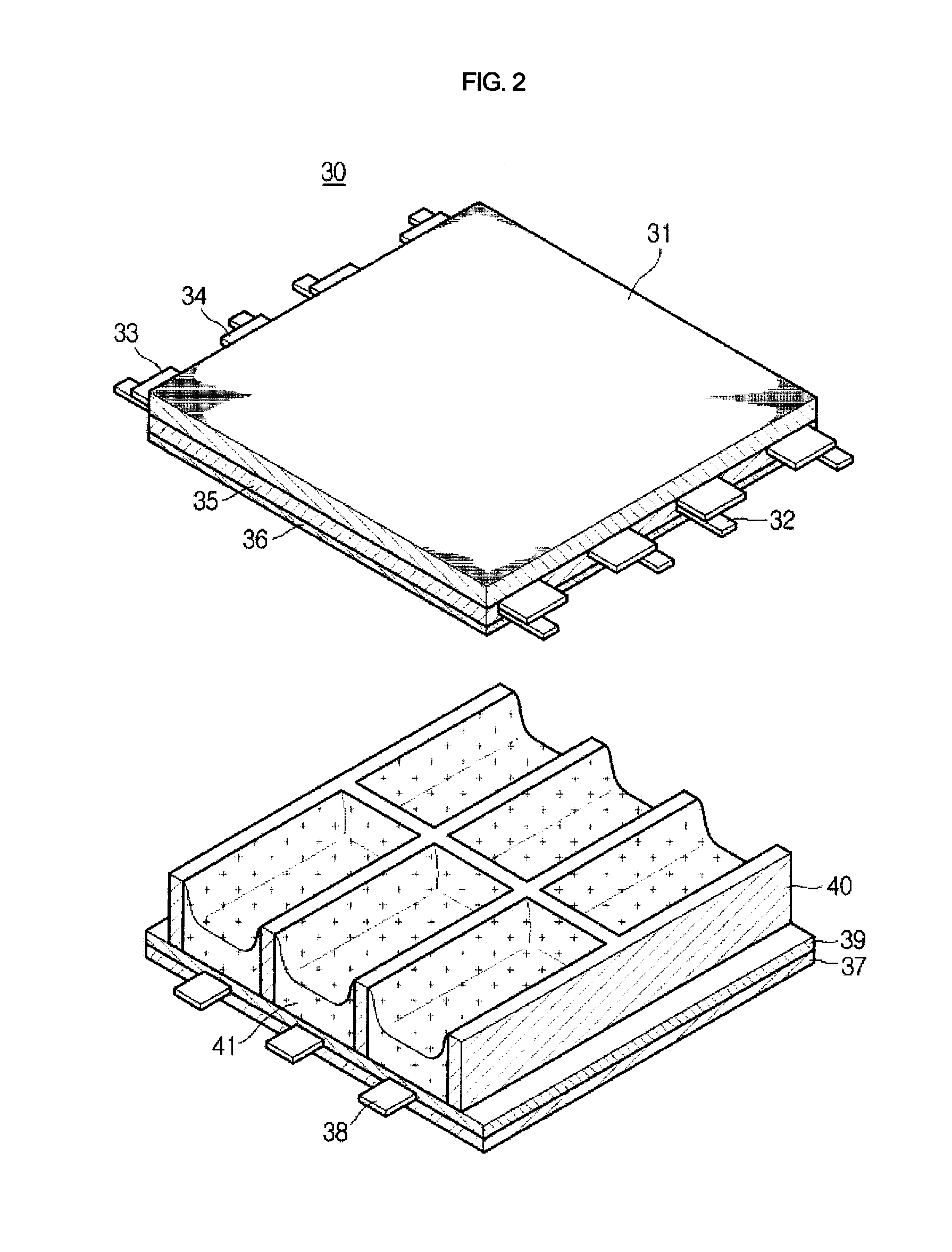 Ac-plasma display devices using metal nanoparticles or nanostructures and method for manufacturing the same