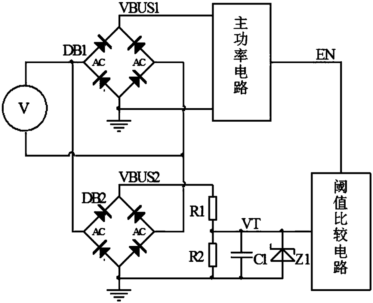 Contactor power saver detecting circuit