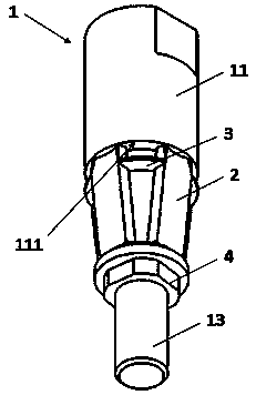 Ejection header for hobbing die