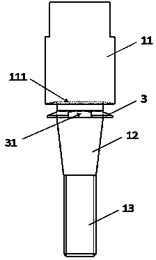 Ejection header for hobbing die