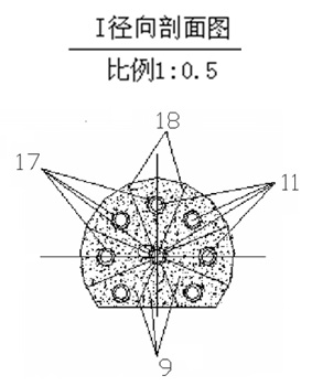 Cambered plate type gas-solid phase reactor