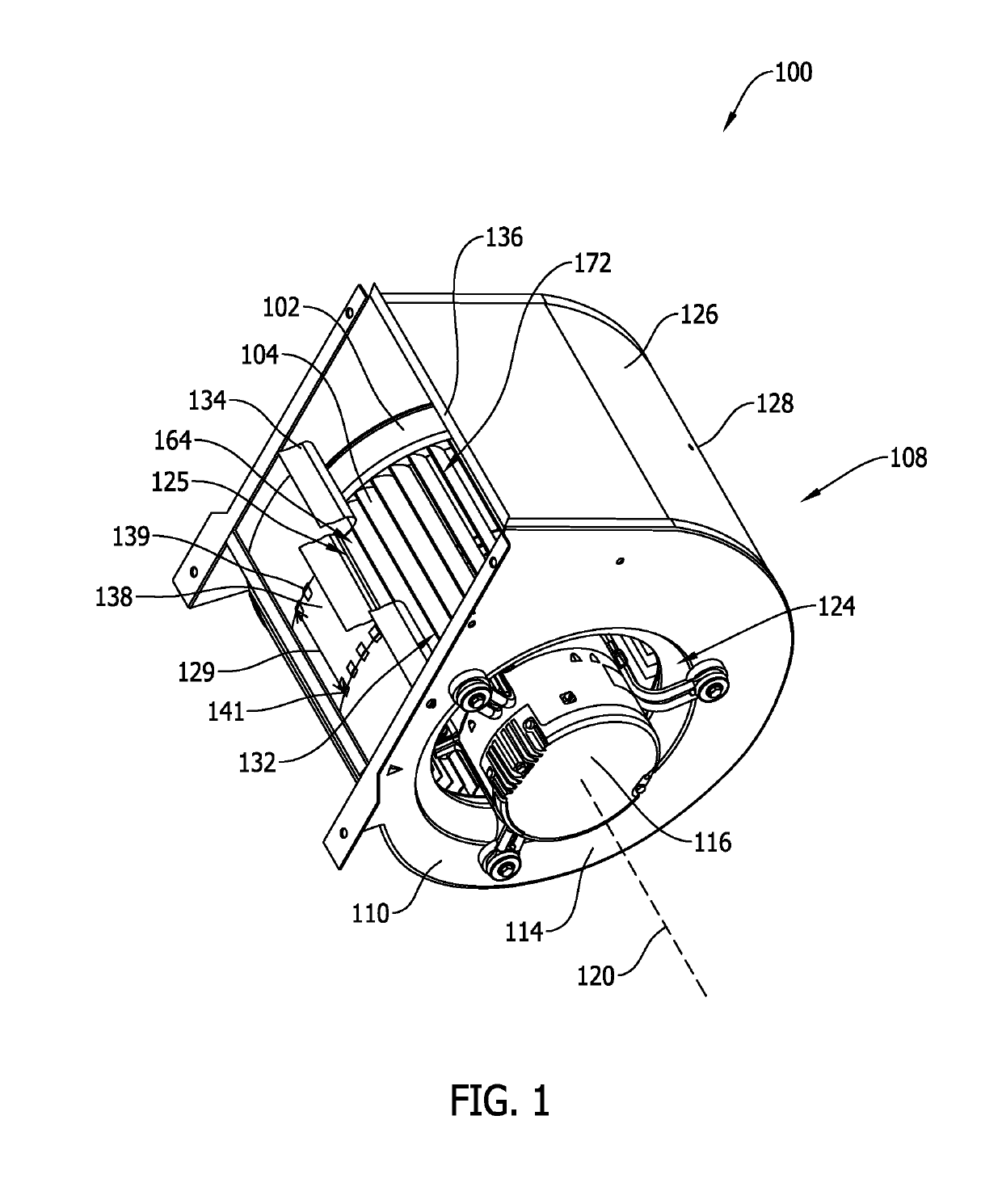 Centrifugal blower assembly and method for assembling the same