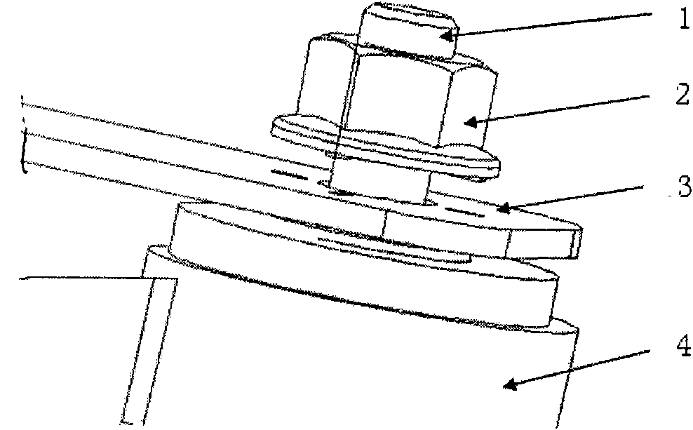 Fastener locking structure for automobile