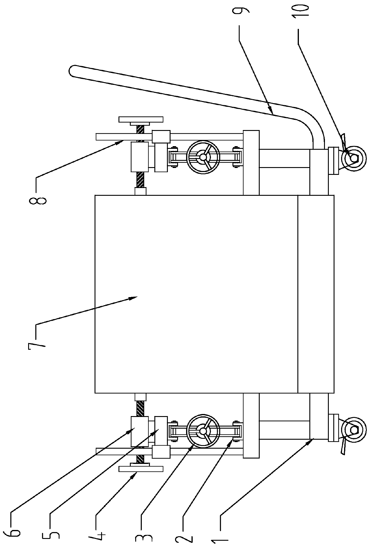 Cement isolation pier transportation device for road administration