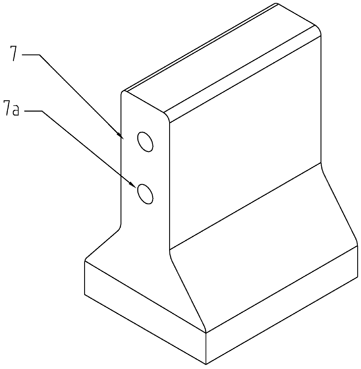 Cement isolation pier transportation device for road administration