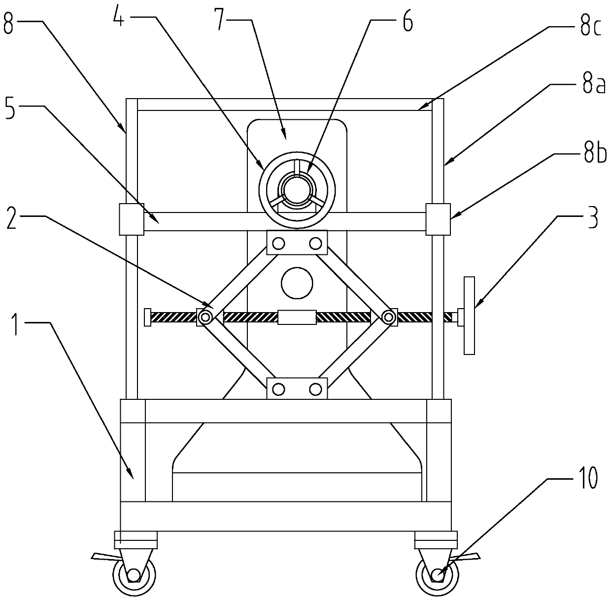 Cement isolation pier transportation device for road administration