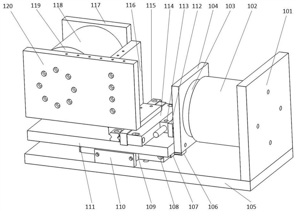 Five-degree-of-freedom adjusting platform for splicing off-axis aspheric sub-mirrors