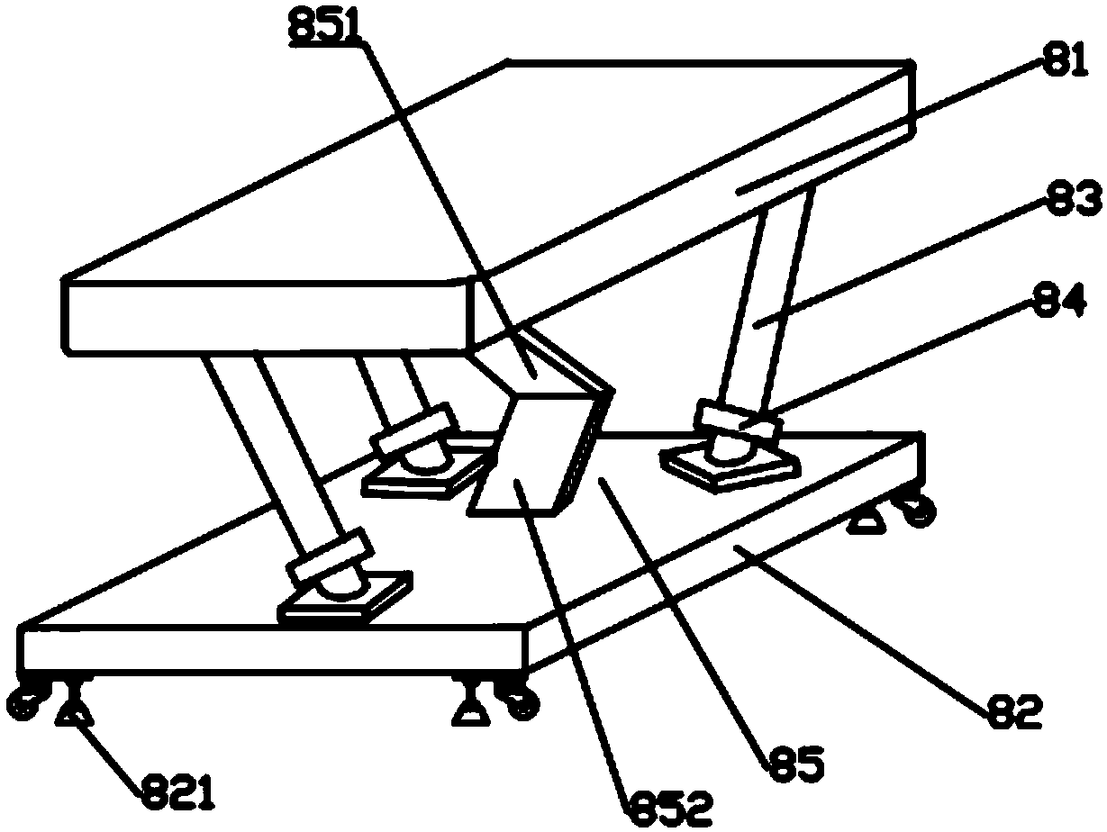 Movable three-sided wrap-around front-hanging simulator