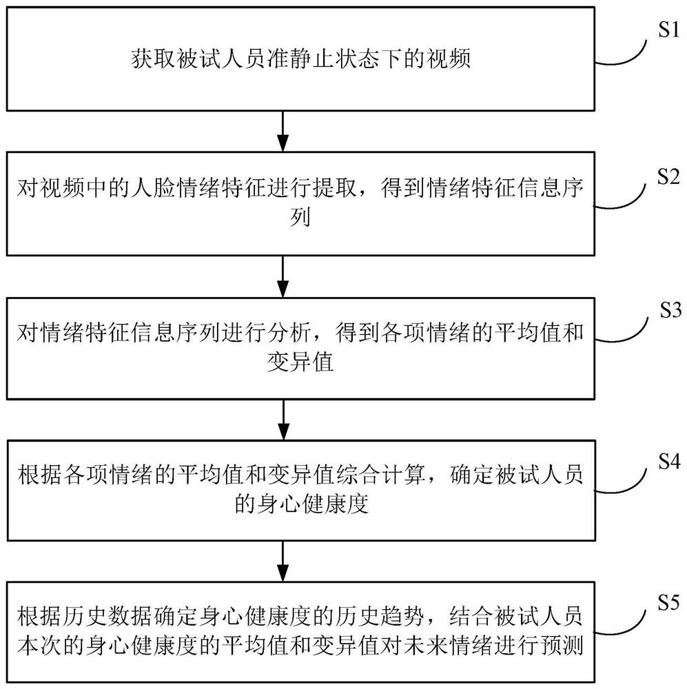Non-contact target emotion recognition method and system