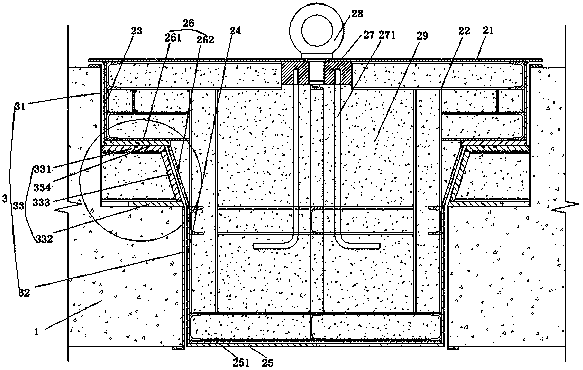 Radiation-prevention hoisting hole spout plug structure