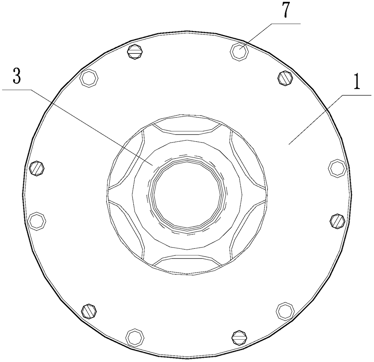 Motor stator for blood pump and motor for magnetic liquid levitation blood pump