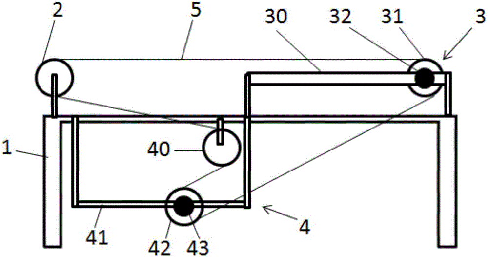 Distance-adjustable conveyor belt device