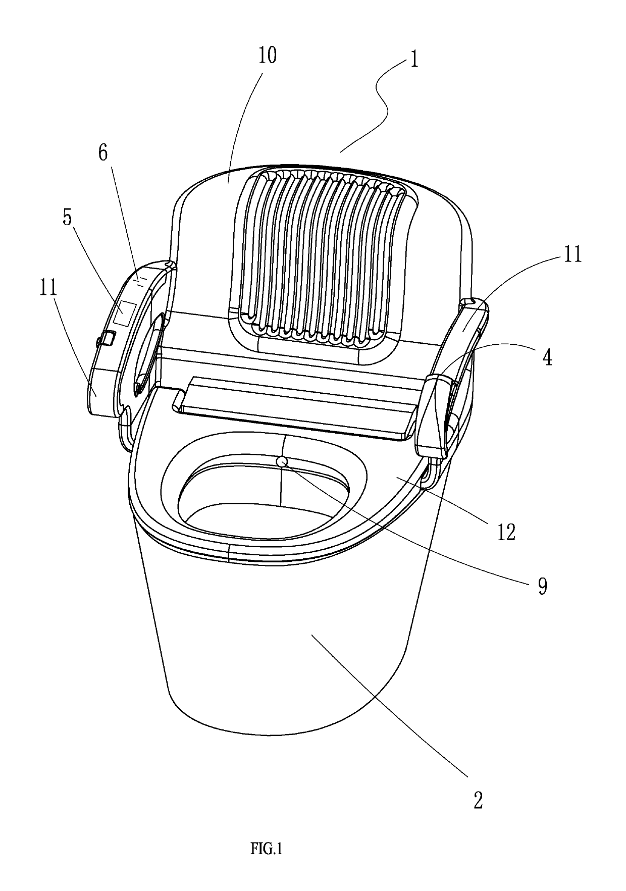 Smart toilet with a function of human blood pressure detection