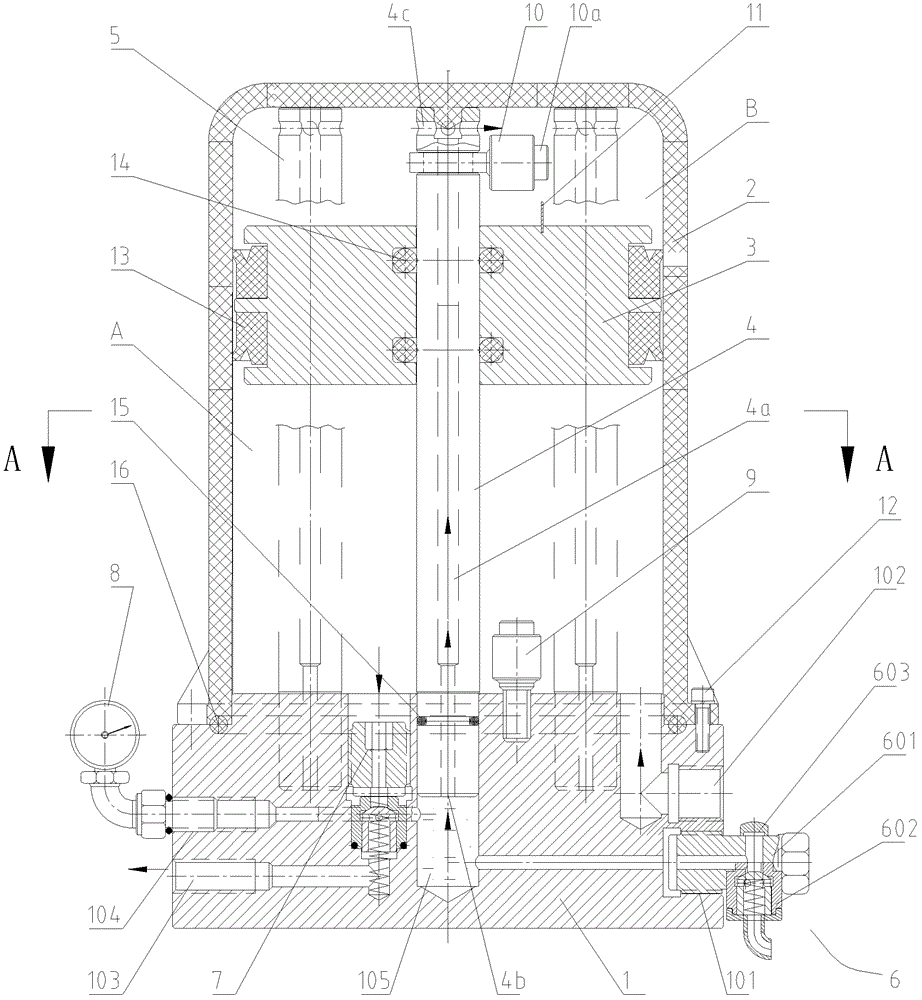 Air pressure lubricating oil injector and its oiling method