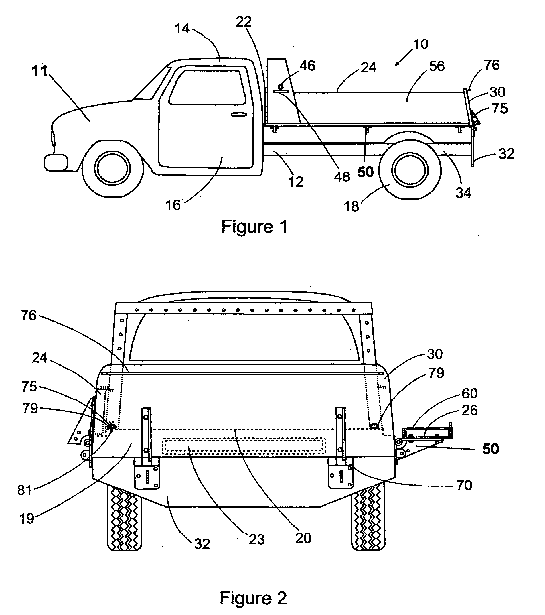Folding sidewall assembly for truck beds